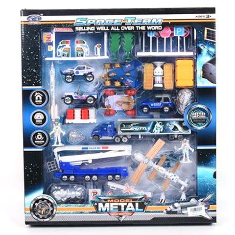 Magic Toys Űr játékszett műholddal, járművekkel és kiegészítőkkel (MKL154373)