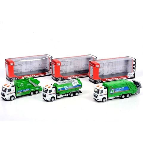 Magic Toys Városi teherautók fénnyel és hanggal, háromféle változatban (MKK407562)