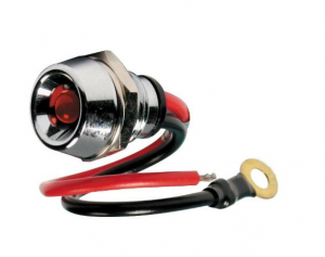 Lampa 12/24V LED menetes jelzőfény, piros színű (0145580)