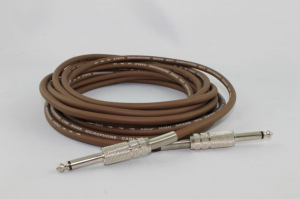 KáCsa KCE-GIT-N3 6.3mm jack gitár kábel barna 3m