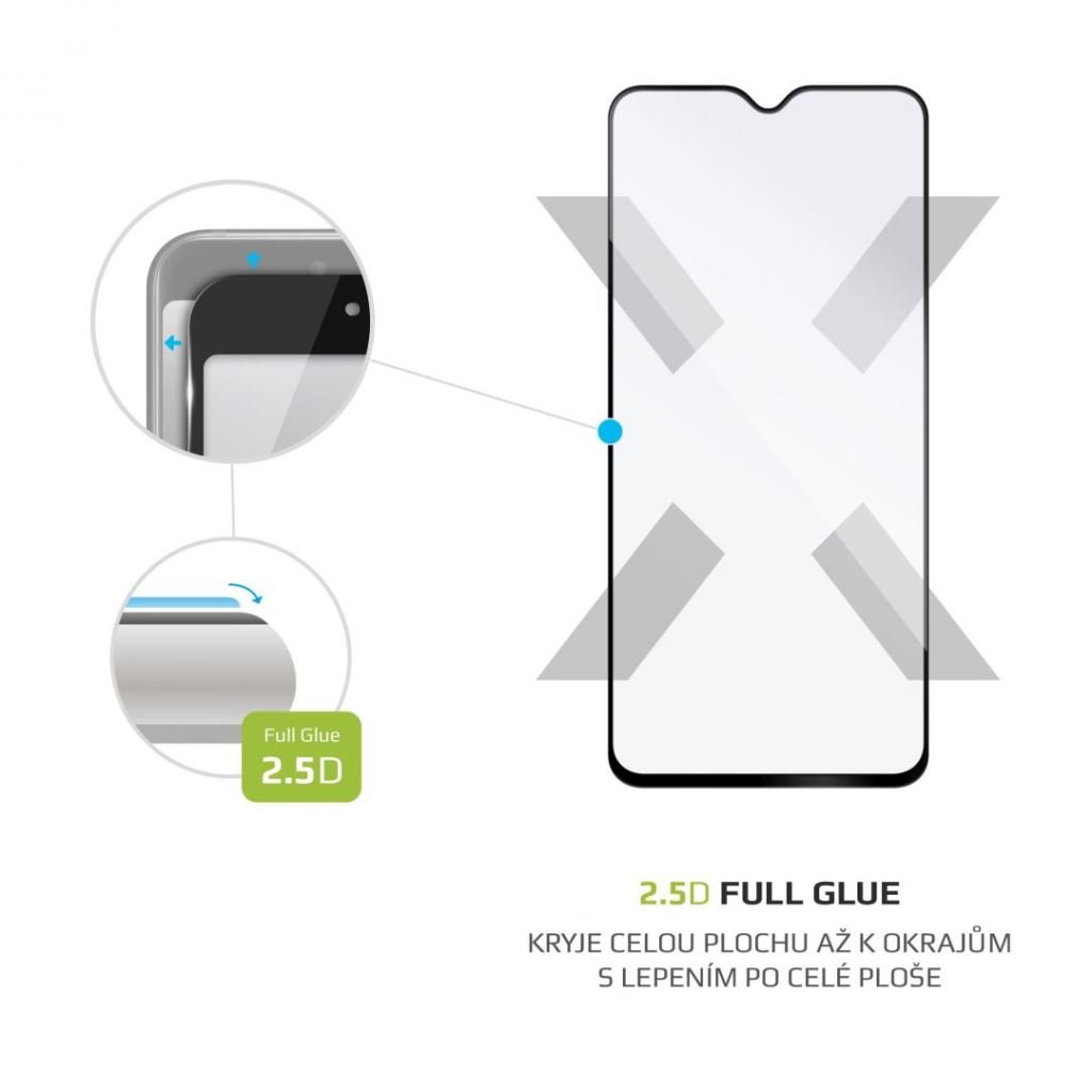 FIXED Full-Cover Xiaomi Redmi Note 8 Pro edzett üveg kijelzővédő fekete kerettel (FIXGFA-463-BK)