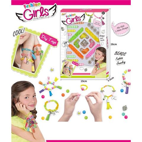 Magic Toys Fashion ékszerkészítő szett színes charmokkal és gyöngyökkel (MKL542183)