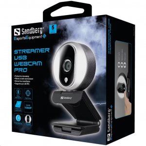 Sandberg Streamer Pro USB webkamera fekete (134-12)