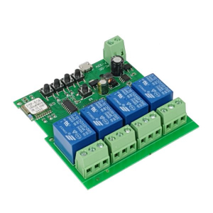SmartWise Wi-Fi + RF négy áramkörös okos kapcsoló relé (SMW-REL-532V-4RF-R2)