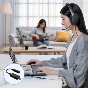 ASUS USB-C - 3.5 mm Jack  AI zajcsökkentő mikrofon adapter (90YH02L1-B2UA00)