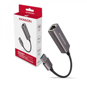 Axagon USB3.2 Gigabit Ethernet h&aacute;l&oacute;zati adapter (ADE-TR)