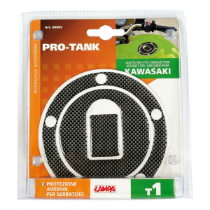 Lampa motoros tanksapka matrica Kawasaki, karbon (0190003)