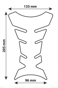 Lampa Pro-Tank X1  motoros &uuml;zemanyagtart&aacute;lyt v&eacute;dő matrica, karbon (0190010)