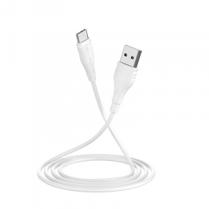 Borofone BX18 Micro-USB töltőkábel fehér 3m