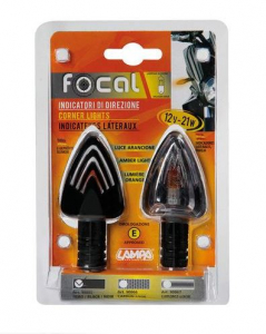 Lampa "FOCAL" motoros index p&aacute;r  Fekete  HY21W (0190065)