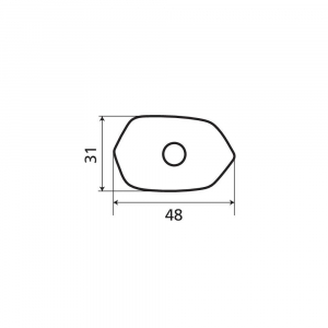 Lampa "FOCAL" motoros index pár,  Króm,  HY21W