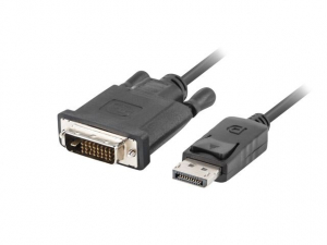 Lanberg DisplayPort --> DVI-D k&aacute;bel 1m (CA-DPDV-10CU-0010-BK)