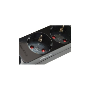 Equip Hálózati Elosztó C14 3 Schuko 1.1m fekete (333280)