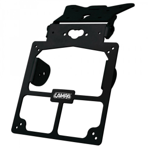 Lampa Xtreme univerzális alumínium motorkerékpár rendszám tartó, fekete (0190153)