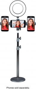 Sunpak Essential Vlogging szett (monopod, telefonadapter, st&uacute;di&oacute; k&ouml;rl&aacute;mpa (SP-VGE-LED72-6)