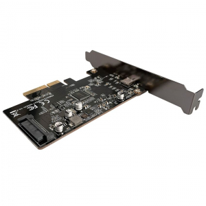 LC Power USB 3.2 Gen 2x2 Type-C bővítő kártya PCI-E (LC-PCI-C-USB32-2X2)