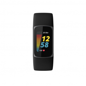 Fitbit charge 5 aktivitásmérő Black-Graphite Stainless Steel (FB421BKBK)