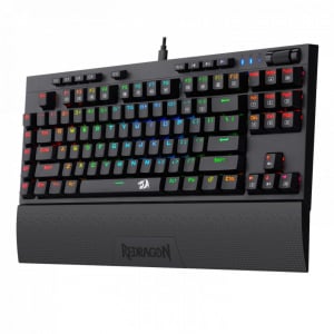 Redragon K596 VISHNU Red Gaming billentyűzet (K596RGB_RED_HU)