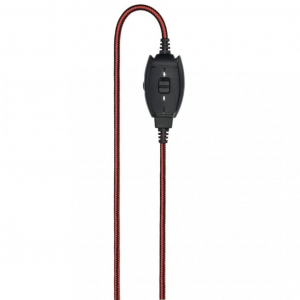 Hama HS-USB400 sztereó headset fekete-piros (139927)