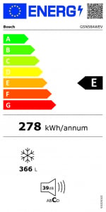 Bosch GSN58AWEV fagyasztószekrény