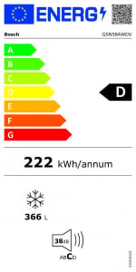 Bosch GSN58AWDV fagyasztószekrény