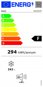 Bosch GSN36VIFP fagyasztószekrény