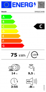 Bosch SMI6ZCS49E beépíthető mosogatógép