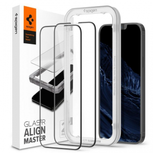Spigen AlignMaster Full Coverage Tempered Glass Apple iPhone 13 Pro Max kijelzőv&eacute;dő 2db (AGL03377)