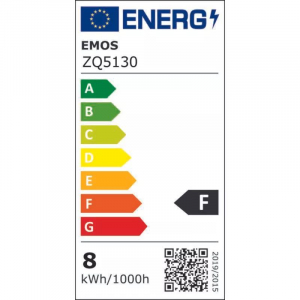 Emos LED f&eacute;nyforr&aacute;s norm&aacute;l E27 8W 645lm meleg feh&eacute;r (ZQ5130)