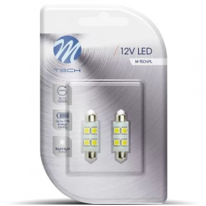 M-Tech Szofita LED 36mm 4x5050 SMD fehér színű pár (72LB072W)