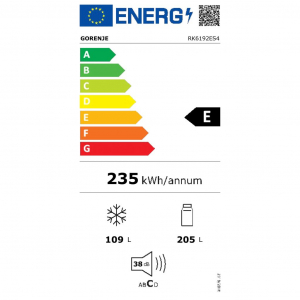 Gorenje RK6192ES4 alulfagyasztós hűtőszekrény