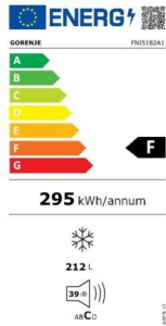 Gorenje FNI5182A1 beépíthető fagyasztószekrény