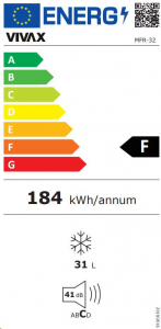 Vivax MFR-32 fagyaszt&oacute;szekr&eacute;ny feh&eacute;r