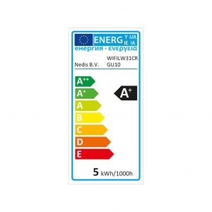 Nedis SmartLife WiFi Intelligens LED fényforrás spot GU10 5W meleg fehér (3db) (WIFILW31CRGU10)