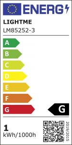 LightMe LED f&eacute;nyforr&aacute;s kisg&ouml;mb forma E27 1W z&ouml;ld (LM85252)