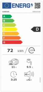 Gorenje GI561D10S beépíthető mosogatógép