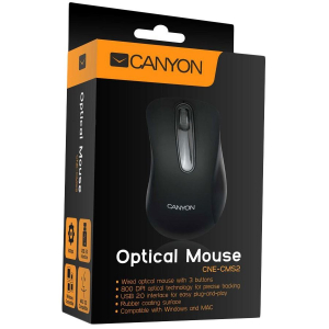 Canyon CNE-CMS2 optikai egér fekete USB