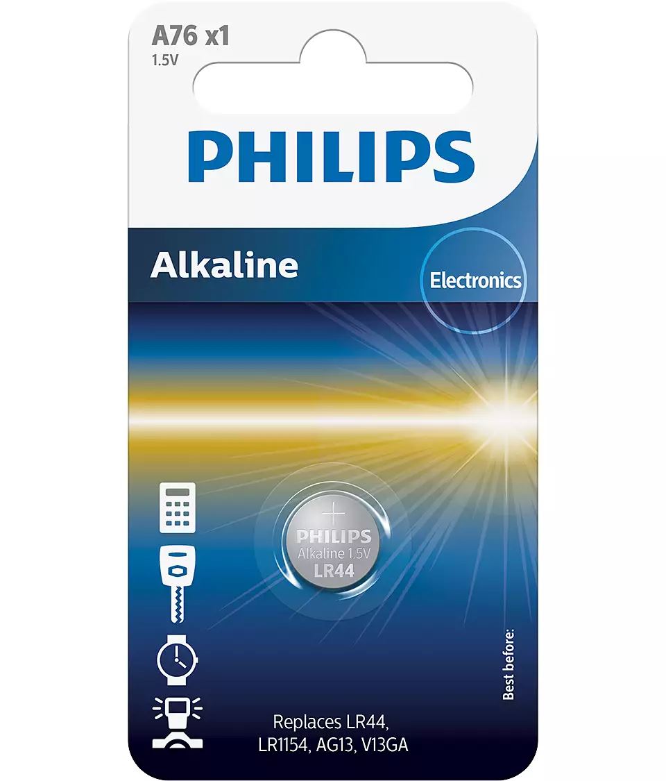 Philips Minicells LR44 gombelem (A76/01B)