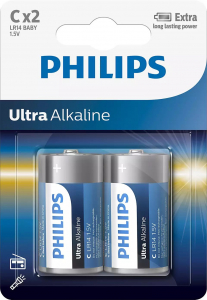Philips Ultra Alkaline elem C/LR14 2db (LR14E2B/10)