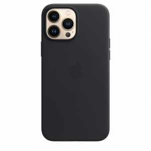 Apple MagSafe-rögzítésű iPhone 13 Pro Max bőrtok éjfekete (MM1R3ZM/A)