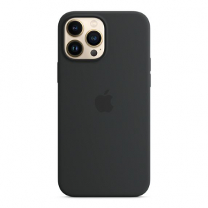 Apple MagSafe-rögzítésű iPhone 13 Pro Max szilikontok éjfekete (MM2U3ZM/A)