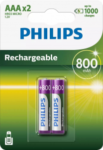 Philips &uacute;jrat&ouml;lthető AAA elem 2db (R03B2A80/10)