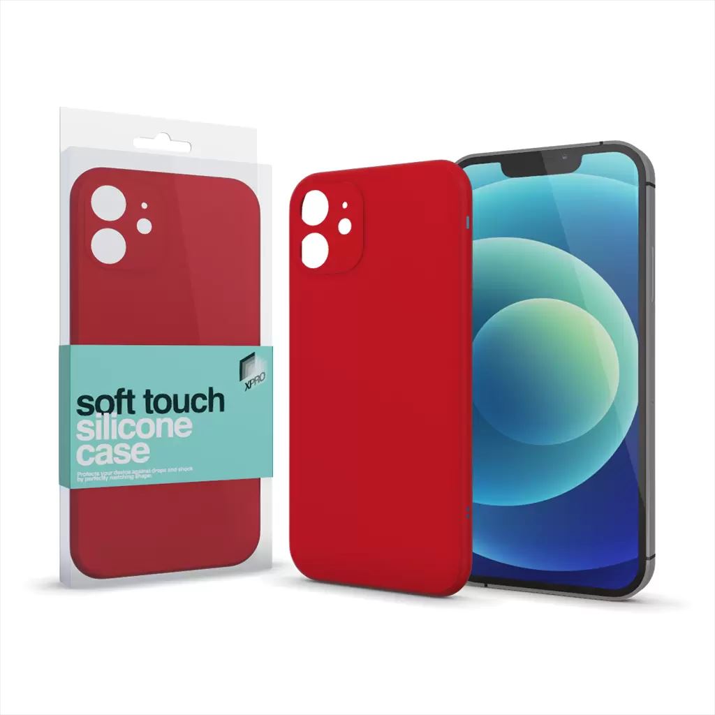 Xpro Soft Touch iPhone X/XS szilikon tok piros (122177)