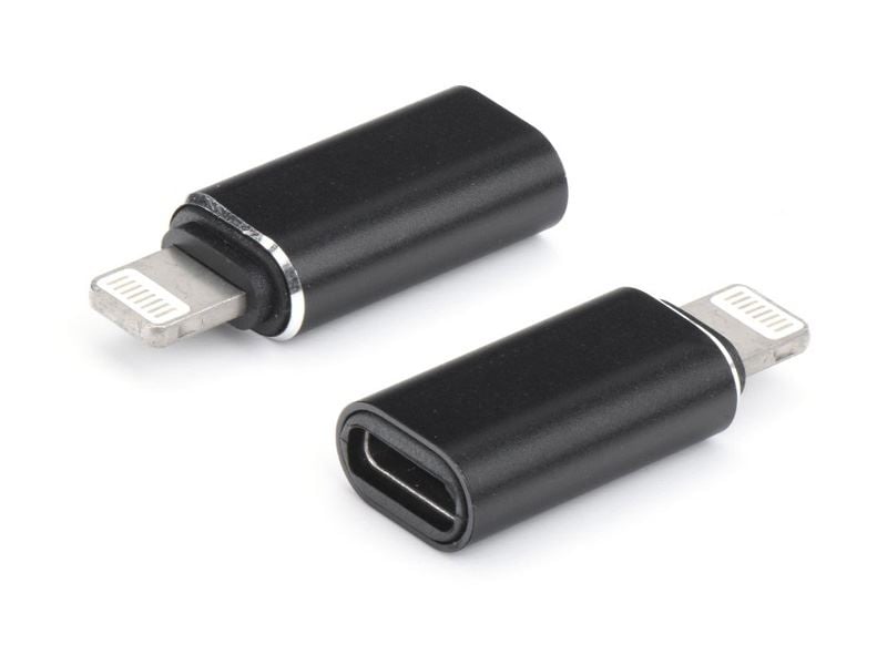 Haffner Lightning - USB Type-C adapter fekete (PT-4699)