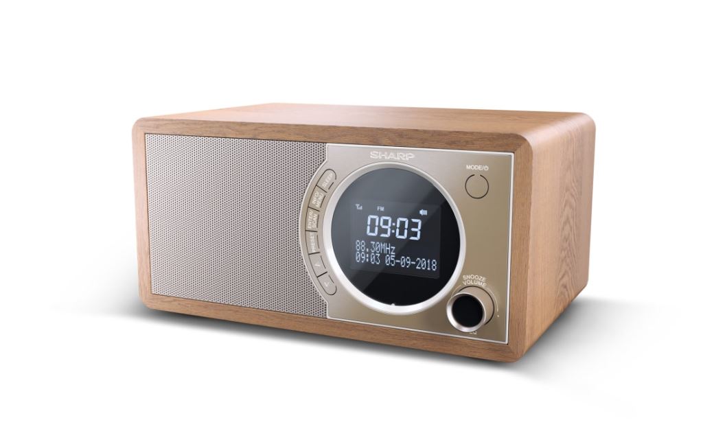 Sharp DR-450BR FM/DAB+ rádió barna