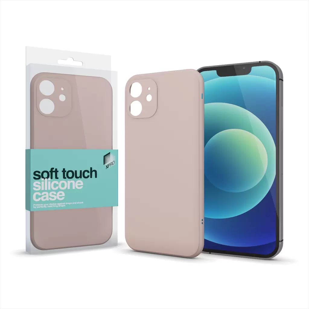 Xpro Soft Touch Apple iPhone XS Max szilikon tok púderpink (122180)