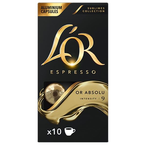 Douwe Egberts L`OR Sublimes Or Absolu Nespresso kompatibilis kávékapszula 10db (4060195)