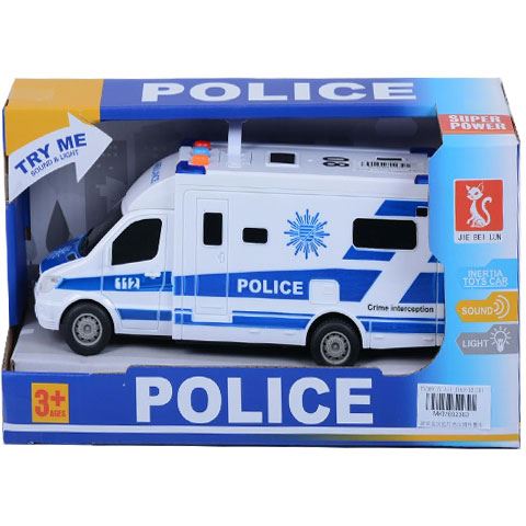 Magic Toys Rendőrségi kisbusz kisautó fénnyel és hanggal (MKM692383)