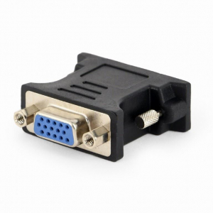 Gembird DVI-A -> VGA M/F adapter fekete (A-DVI-VGA-BK)