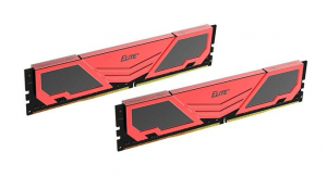 32GB 2666MHz DDR4 RAM Team Group Elite Plus fekete/piros CL19 (2x16GB) (TPRD432G2666HC19DC01)